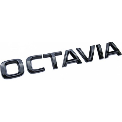 Škoda Auto Zadní nápis Octavia | originál v BLACK stylu MONTE CARLO