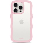 Holdit Калъф Holdit - Wavy, iPhone 14 Pro Max, прозрачен/розов (7330985162107)