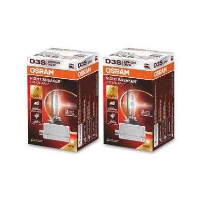 OSRAM XENARC NIGHT BREAKER 220, D3S, +220% more brightness, xenon headlight lamp, 66340XN2, folding box (1 lamp) (pack of 2)