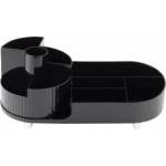 Leantoys Multifunctional Organizer For Cosmetics Desk Rotatable Roomy Black