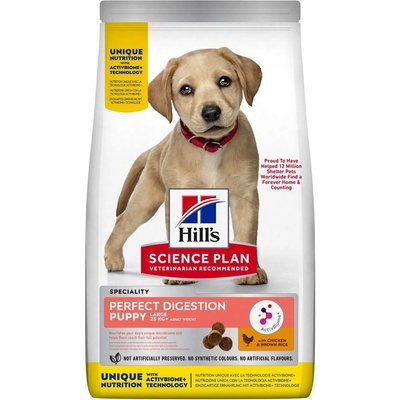 Hill's Science Plan Perfect Digestion granule pro štěňata velkých plemen 2 x 14,5 kg