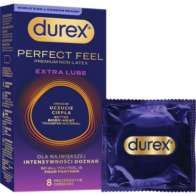 Durex Perfect Feel Extra Lubricated 8 ks