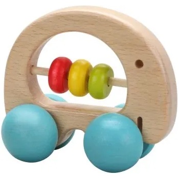 Image 1 of Classic world - Дървена играчка за бутане дрънкалка - Слонче (3052)