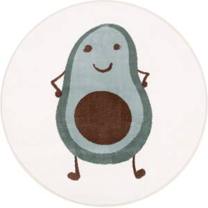 FD Детски килим в цвят мента и слонова кост ø100 cm Avocado Mint - FD (5901760436595)