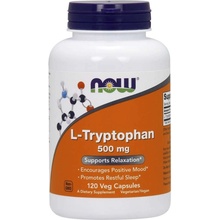 NOW Foods L-Tryptofan 500 mg 120 rostlinných kapslí