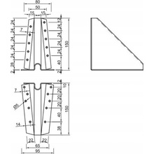 Wintech Podpěra BV/P 05-42/160, 160 mm, ZAR