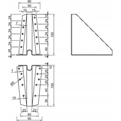 Wintech Podpěra BV/P 05-42/160, 160 mm, ZAR