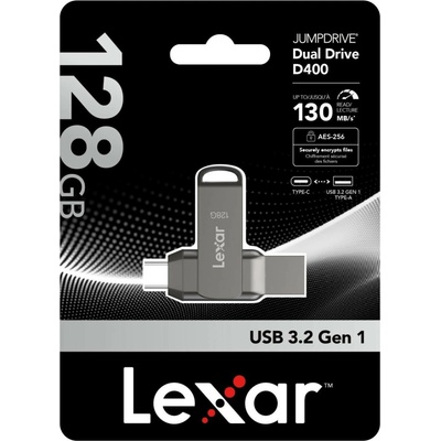 Lexar JumpDrive D400 Dual 128GB LJDD400128G-BNQNG