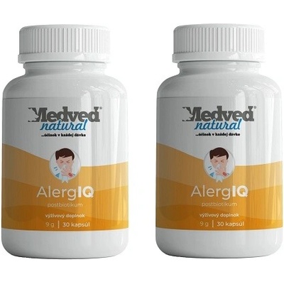 Medveď natural 2x AlergIQ 30 kapsúl