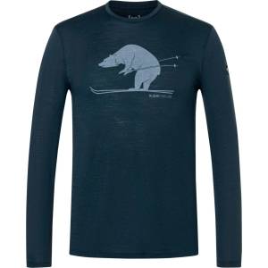 super. natural Мъжка блуза с дълъг ръкав super. natural Ski Karl L/S Longsleeve - Blueberry / Foggy Blue (216-4000-0612)