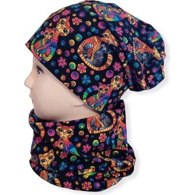 VH design čepice Homeless s nákrčníkem Kočky