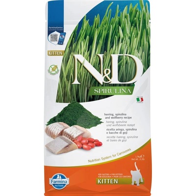 N&D Spirulina Kitten herring 1,5 kg