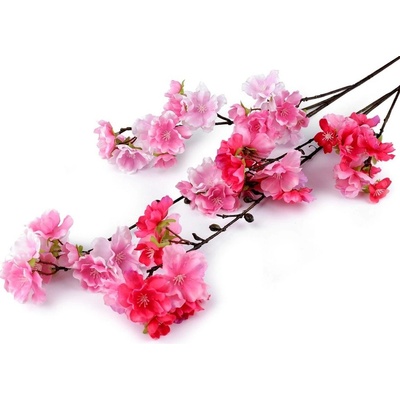 Umělá větvička sakura - 1 růžová sv.