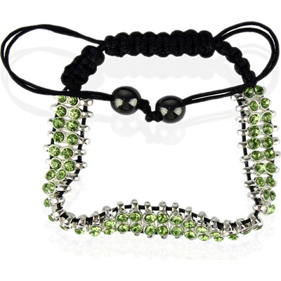 Bando náramok Crystal V950 čierny zelená