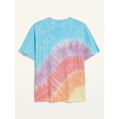 Old Navy pánské duhové tričko s krátkým rukávem Multicolor