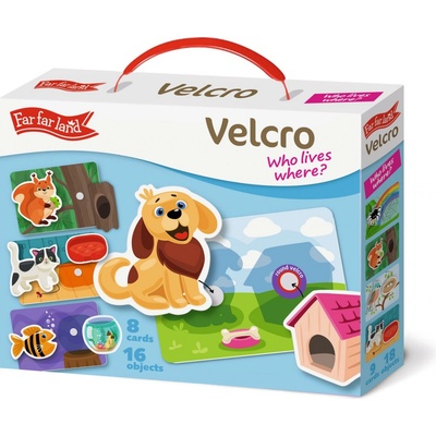 PEXI Velcro skládačky Kdo kde bydlí? Who where lives? – Zbozi.Blesk.cz