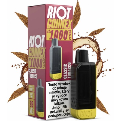RIOT Connex 1000 předplněná kapsle Classic Tobacco 18mg