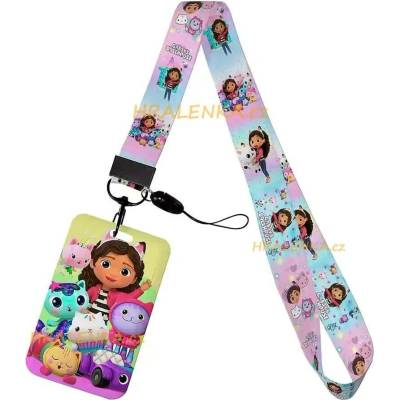 Šňůrka na krk 25278 s cedulkou na ID karty Gabby's Dollhouse