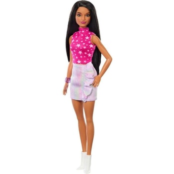 Barbie Fashionista Girlfriends Стилна модна кукла - 65-та годишнина Кукла в звезден розов топ (HRH13)