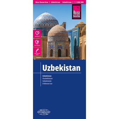 mapa Uzbekistan 1:1 mil. voděodolná