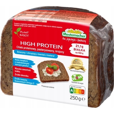 Tmavý proteinový chléb 250g BENUS Mestemacher vysokoproteinový veganský