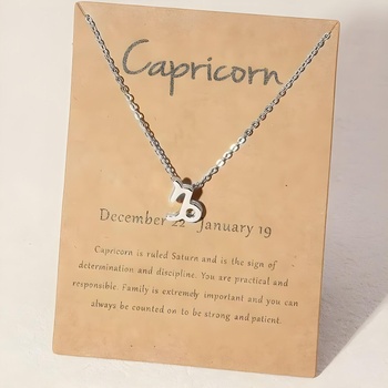 HARAHU Колие Зодия - Сребърен / Козирог kp29817 (29817)
