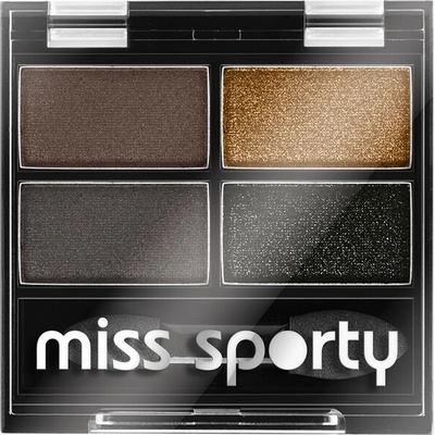 Miss Sporty Studio Colour Quattro Eye Shadow očné tiene 414 100% Smokey 3,2 g