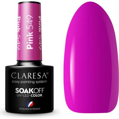 Claresa Gél lak Pink 549 5 ml