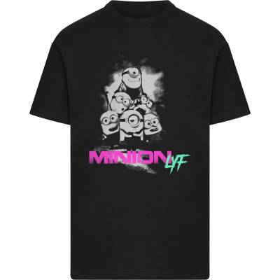 MERCHCODE Тениска Minions LYF Tee black XXLUB-MC1549-00007 - Черен, размер L