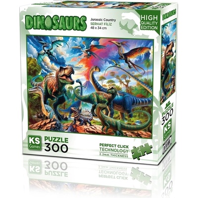 KS Games Пъзел KS Games от 300 части - Динозаври (19256)