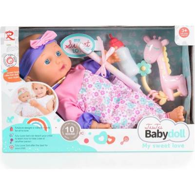 Moni Музикална кукла 36см с меко тяло Owl 6291 (3800146223632)