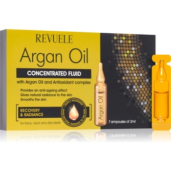 Image 1 of Revuele Ampoules Argan Oil Concentrated Fluid концентриран серум за лице за лице, врат и деколкте 7x2ml