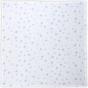 Lorelli Classic ПАМУЧНА ПЕЛЕНА 80/80 СМ white with aquatic stars (10340092304)