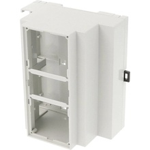 Hammond Electronics 1597DIN6MH53 pouzdro na DIN lištu otevřená 90 x 58 x 106 PPO světle šedá 1 ks