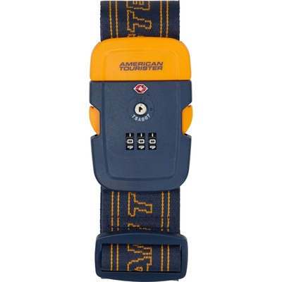 American Tourister TSA Navy Orange 6032 – Zboží Dáma