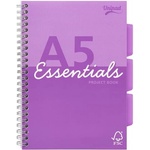 Pukka Pad Спирална тетрадка, A5, с правила, 100 страници, PUKKA PAD "Unipad Essentials Project Book", смесена ESS-PROBA5AST (ESS-PROBA5AST)