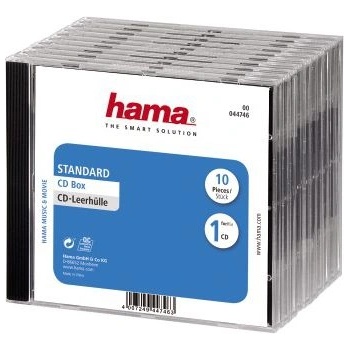 Hama CD Jewel Case Standard, Pack 10 1 дискове Прозрачен (44746) (44746)