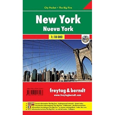 New York city pocket 1:18 000 Freytag-Berndt