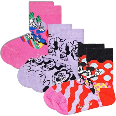 Чорапи Happy socks Disney- Minnie socks 3 pairs - Multicolor (Multicolor)