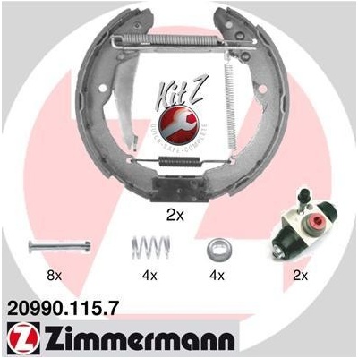 Sada brzdových čeľustí ZIMMERMANN 20990.115.7