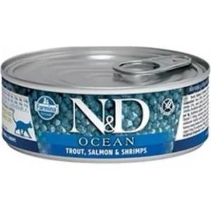 FARMINA N&d cat ocean РИБА ТОН, ТРЕСКА, СКАРИДИ И ТИКВА 70 ГР (l3-70140)