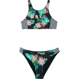 Roxy Детски комплект бикини Roxy Kid's Roxy Active RG Crop Top Set Bikini - Anthracite Aquarella Active Rg - размер 12 Years (750-2844-0116)