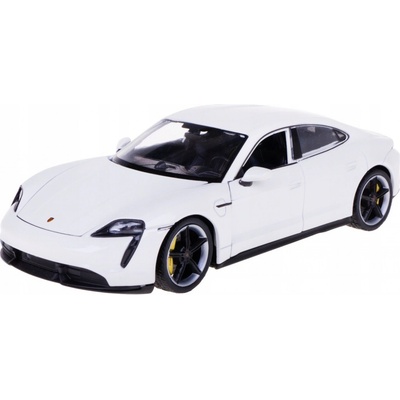 Welly Kovový model Porsche Taycan Turbo S bílé 1:24