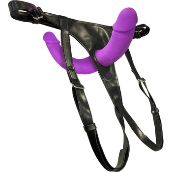 Image 1 of Sweet Smile Super Soft Double Strap-On Purple