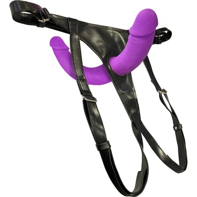 Sweet Smile Super Soft Double Strap-On Purple
