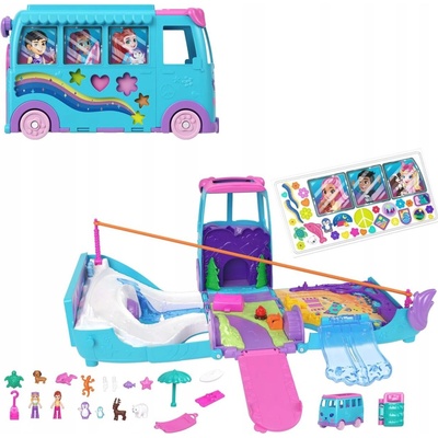 Polly Pocket Cestovní Van Mega dobrodružství Set