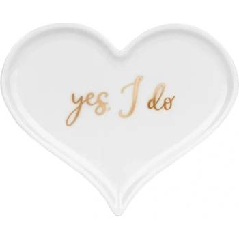 Image 1 of PartyDeco Държач за годежни пръстени - сърце 13, 3 x 10, 8 см