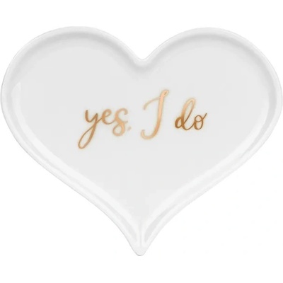 PartyDeco Държач за годежни пръстени - сърце 13, 3 x 10, 8 см