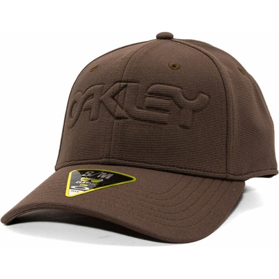 Oakley 6 Panel Stretch Hat Embossed Cocoa Brown