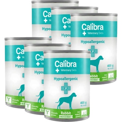 Calibra VD Dog Hypoallergenic Rabbit & Insect 6 x 400 g